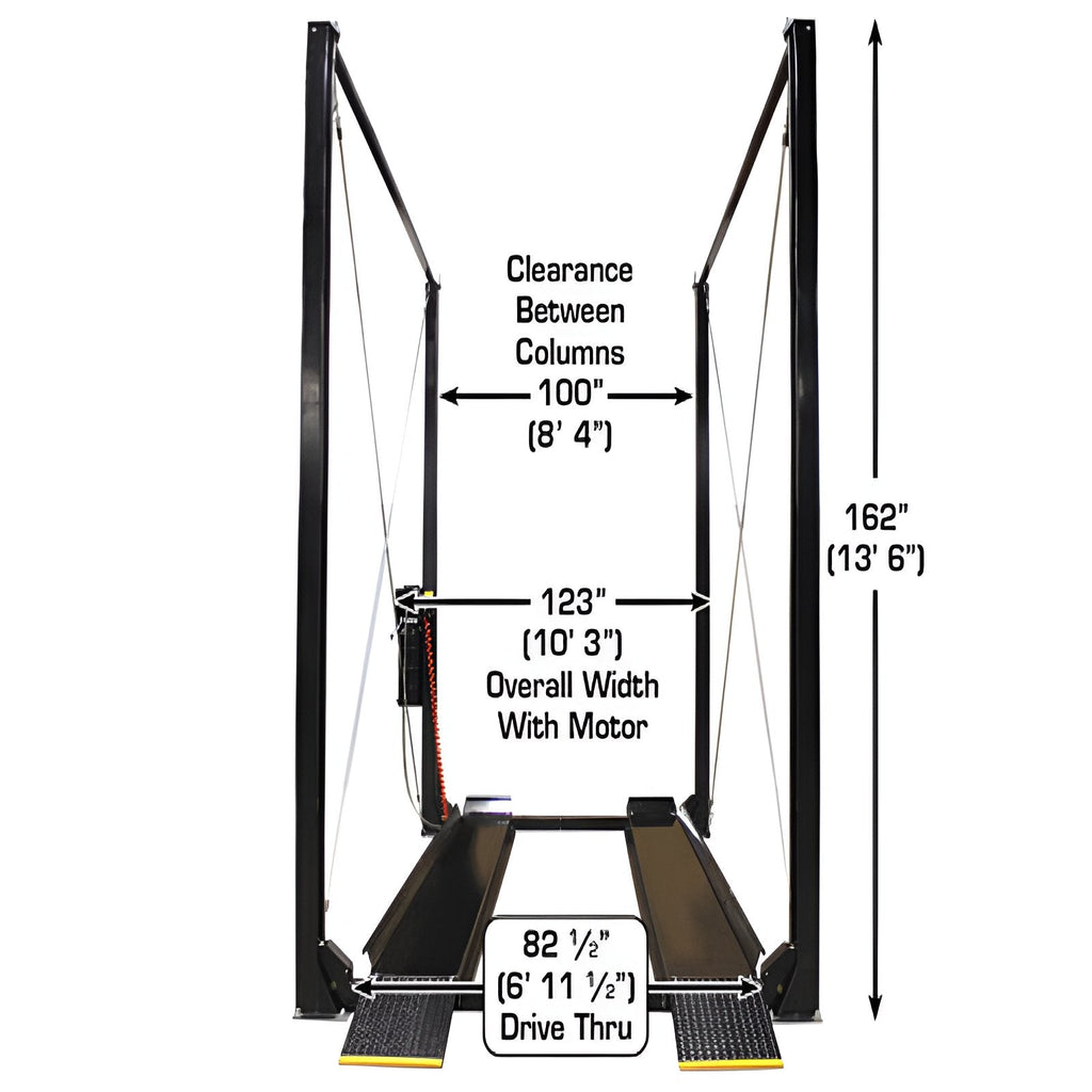 Atlas PRO7000ST, 7,000 lb 4 Post Lift - Extra Tall