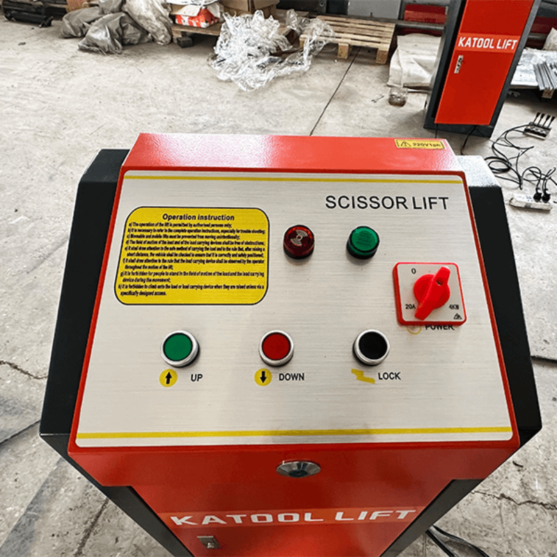 Katool KT-X90E 8,000 lb Mid Rise Scissor Lift - Electric Lock