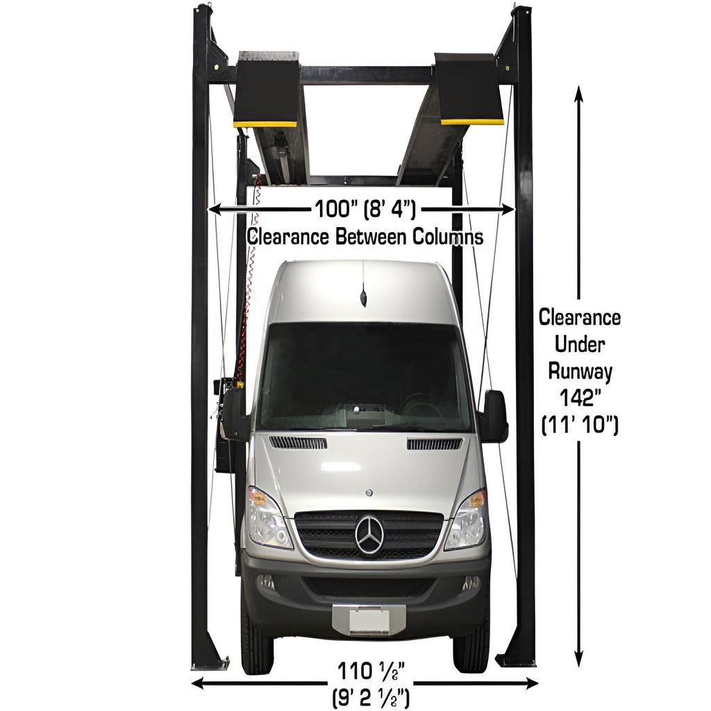 Atlas PRO7000ST, 7,000 lb 4 Post Lift - Extra Tall