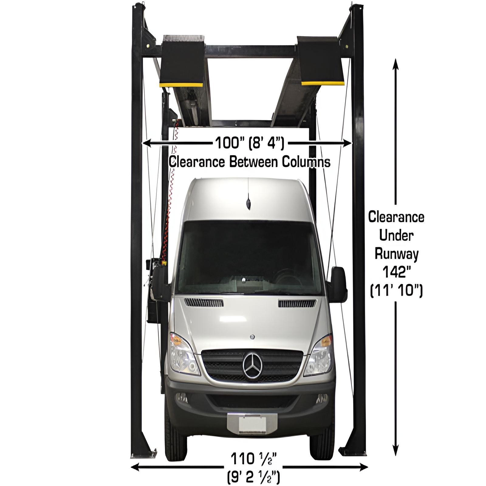 Atlas PRO7000ST, 7,000 lb 4 Post Lift - Extra Tall