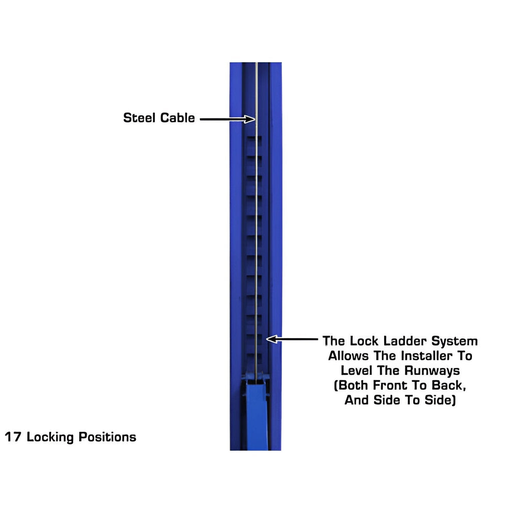 Atlas PVL14OF-EXT, 14,000 lb Alignment Lift - Open Front, ALI Certified