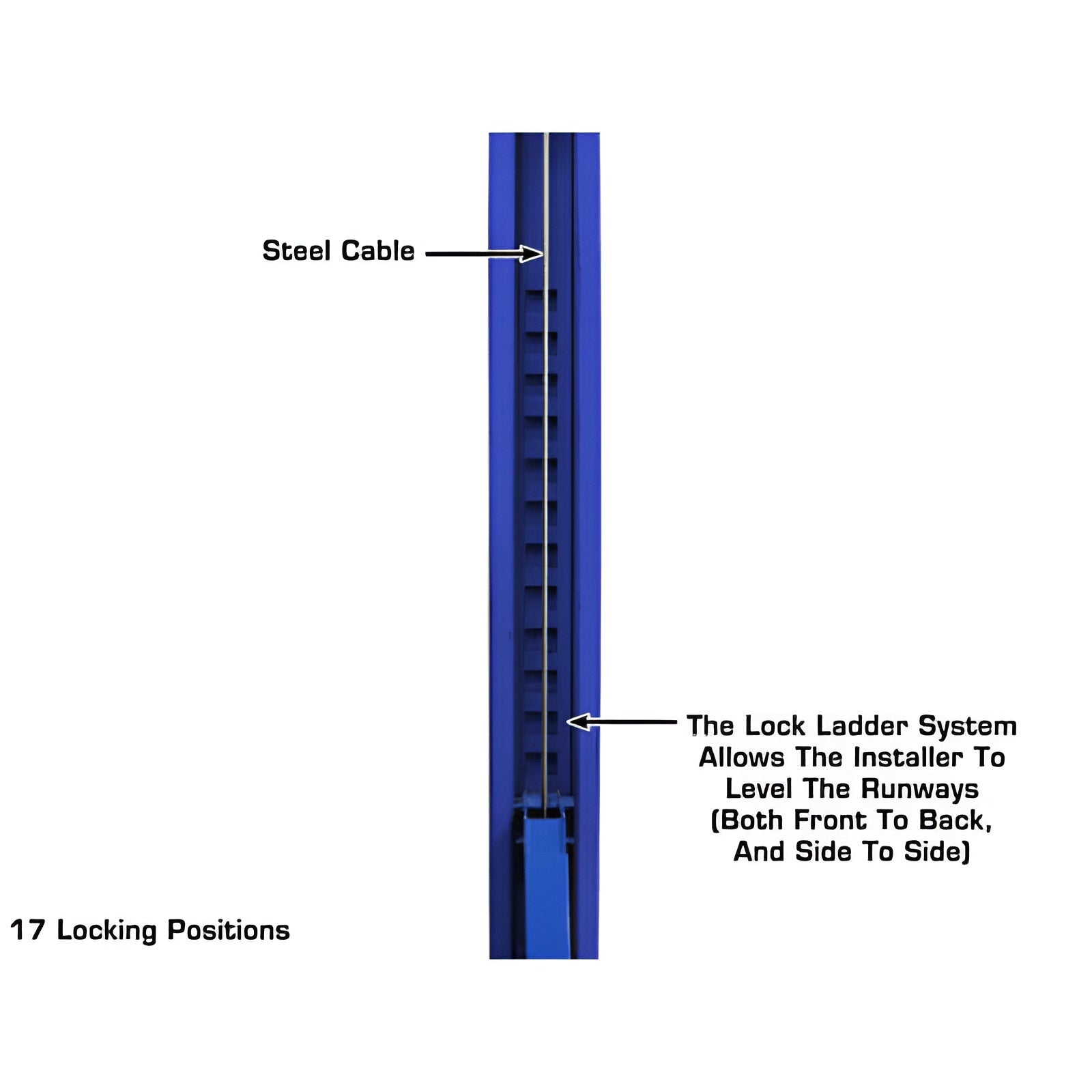 Atlas PVL14OF-EXT, 14,000 lb Alignment Lift - Open Front, ALI Certified