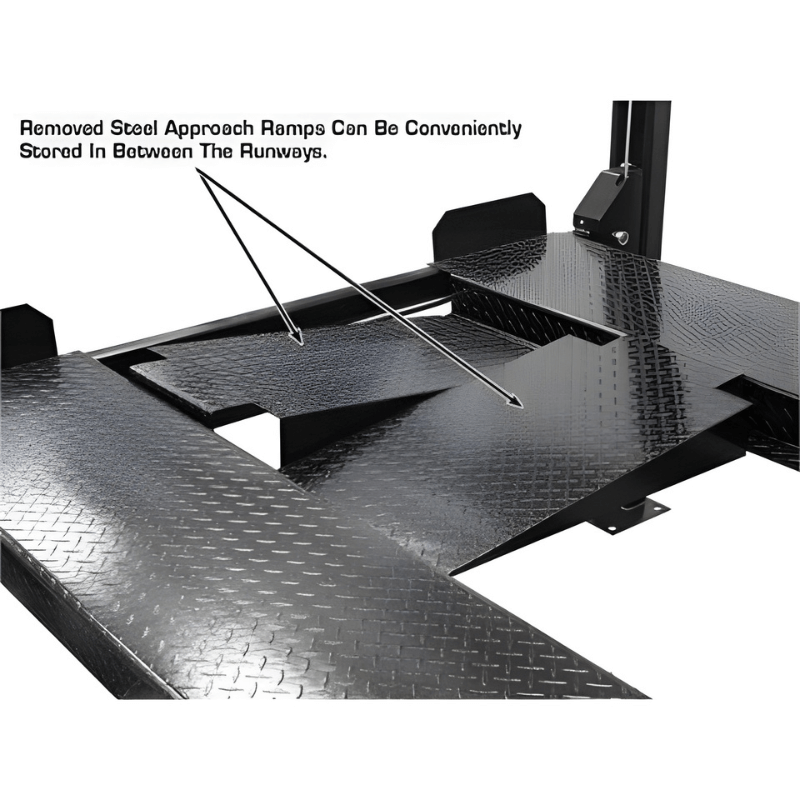 Atlas Garage PRO8000 4 Post Lift + (2) ProJack35 Sliding Jack Combo