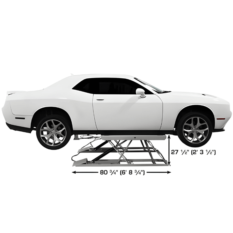 Atlas 6PL 6,000lb Low Rise Scissor Lift - Open Center