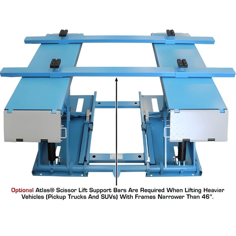 Atlas 7K-KWIK-BAY 7,000 lbs Mid Rise Scissor Lift - Portable