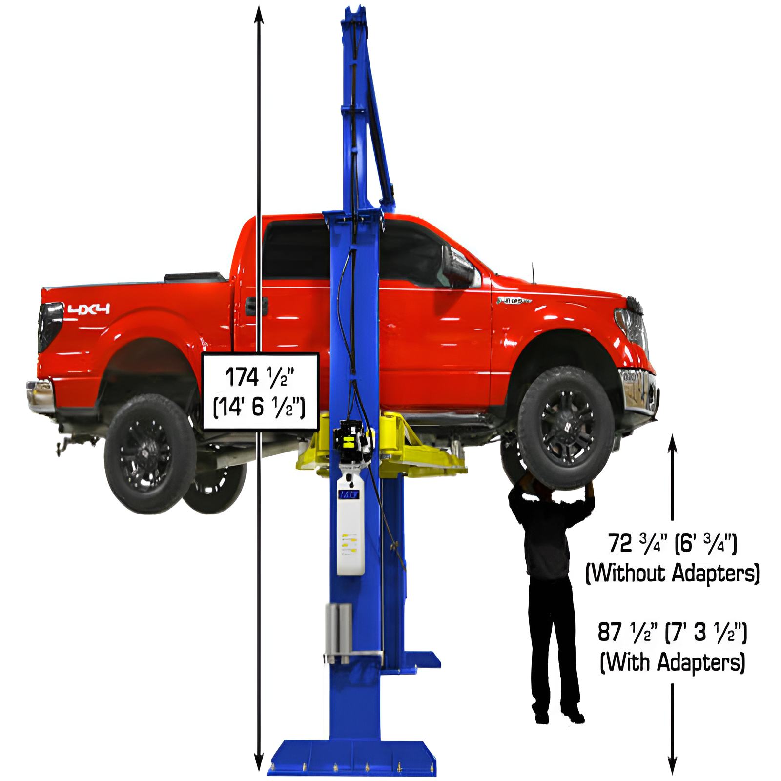 Atlas PVL15, 15,000 lb 2 Post Lift - Commercial Grade; ALI Certified