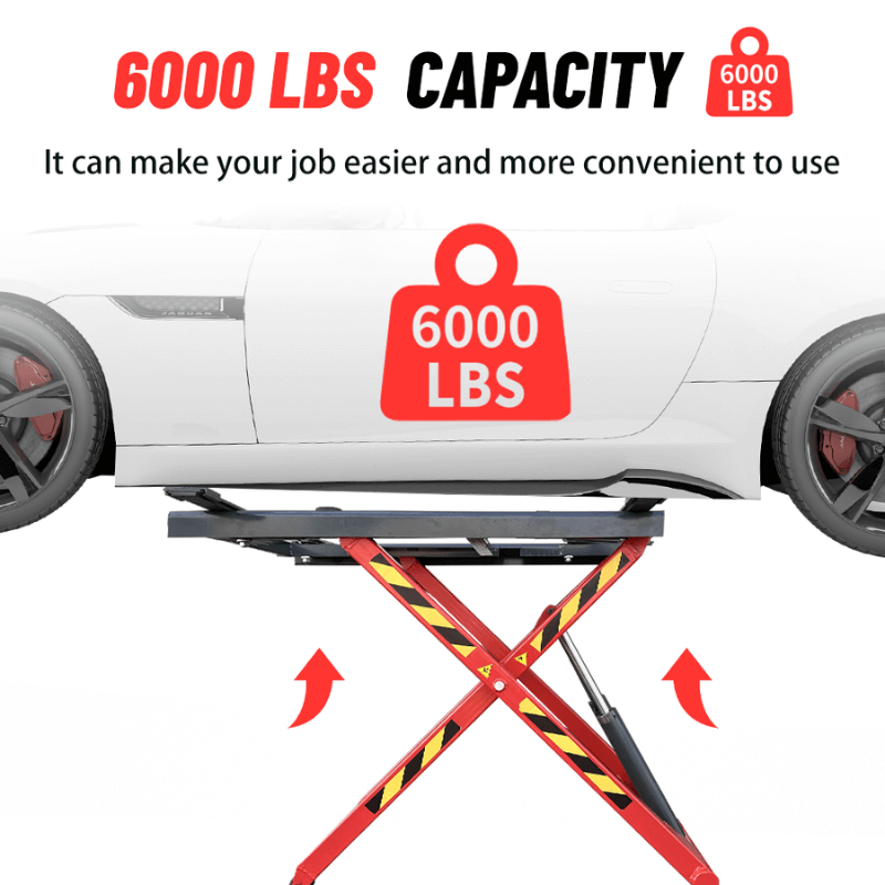 Katool KT-X66 6000LB Portable Mid Rise Scissor Lift
