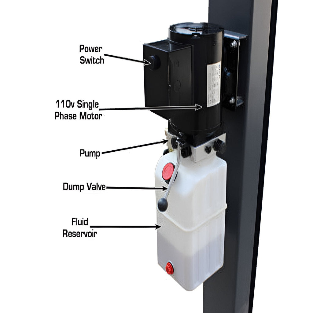 Atlas 408 SL 8,000lb 4 Post Vehicle Storage Lift - Super Deluxe