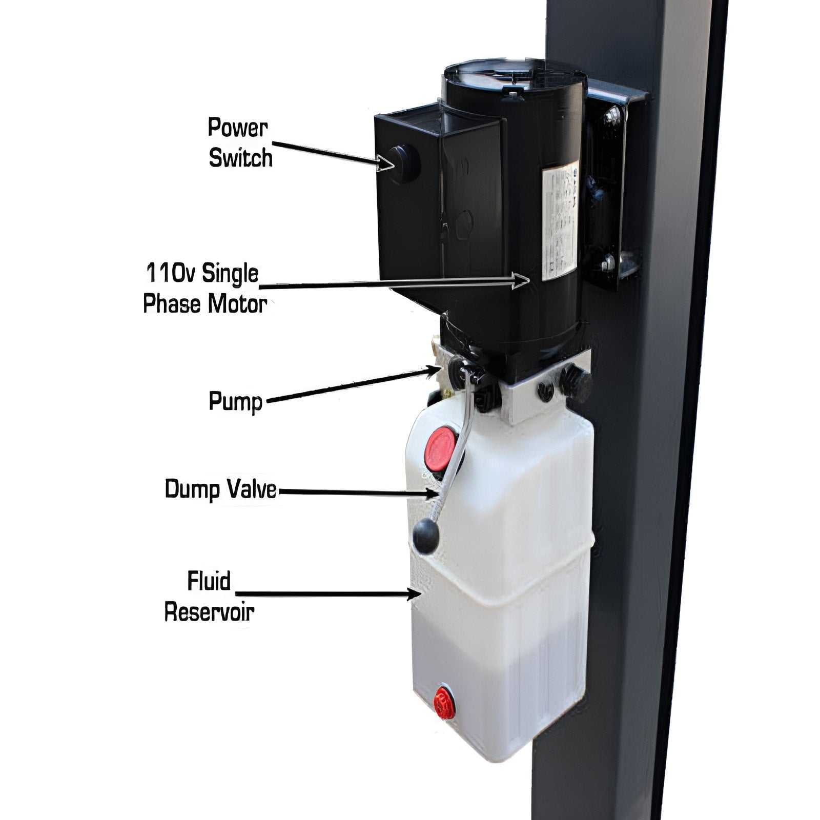 Atlas 408 SL 8,000lb 4 Post Vehicle Storage Lift - Super Deluxe