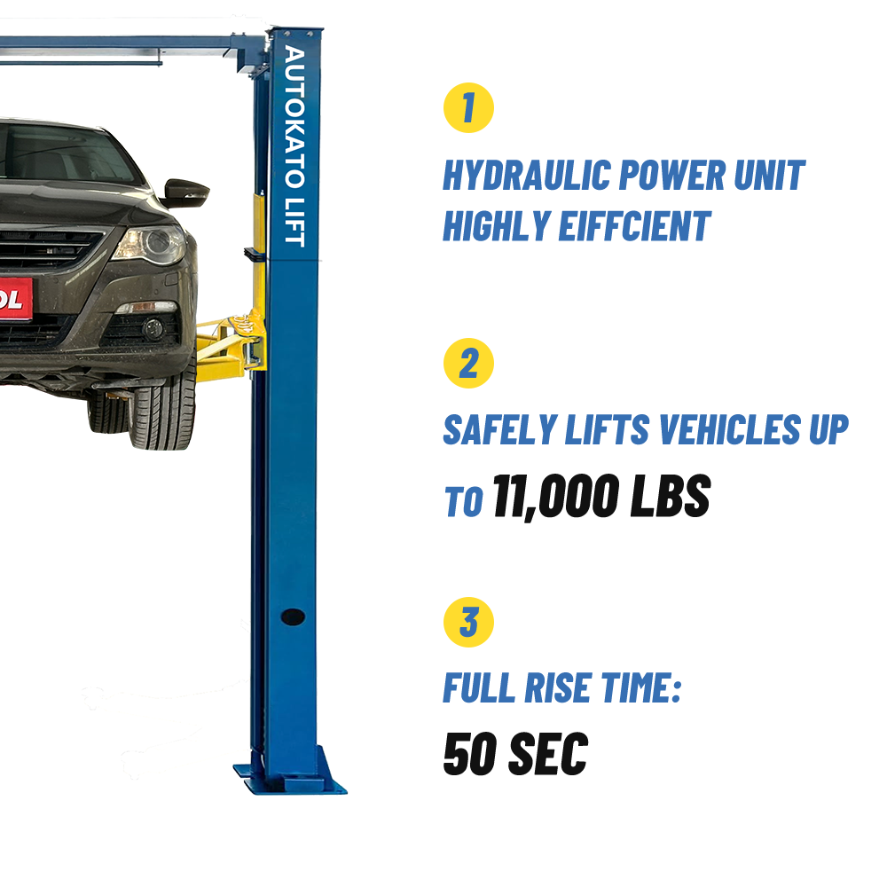 M&E ME-M115S 11,000lbs Two Post Lift