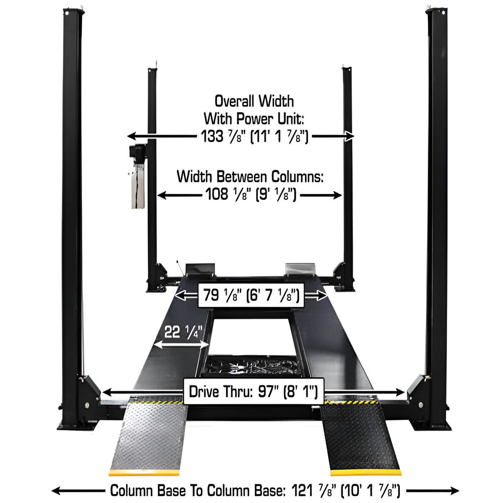 Atlas Apex 9, 9,000 lb 4 Post Vehicle Storage Lift - ALI Certified