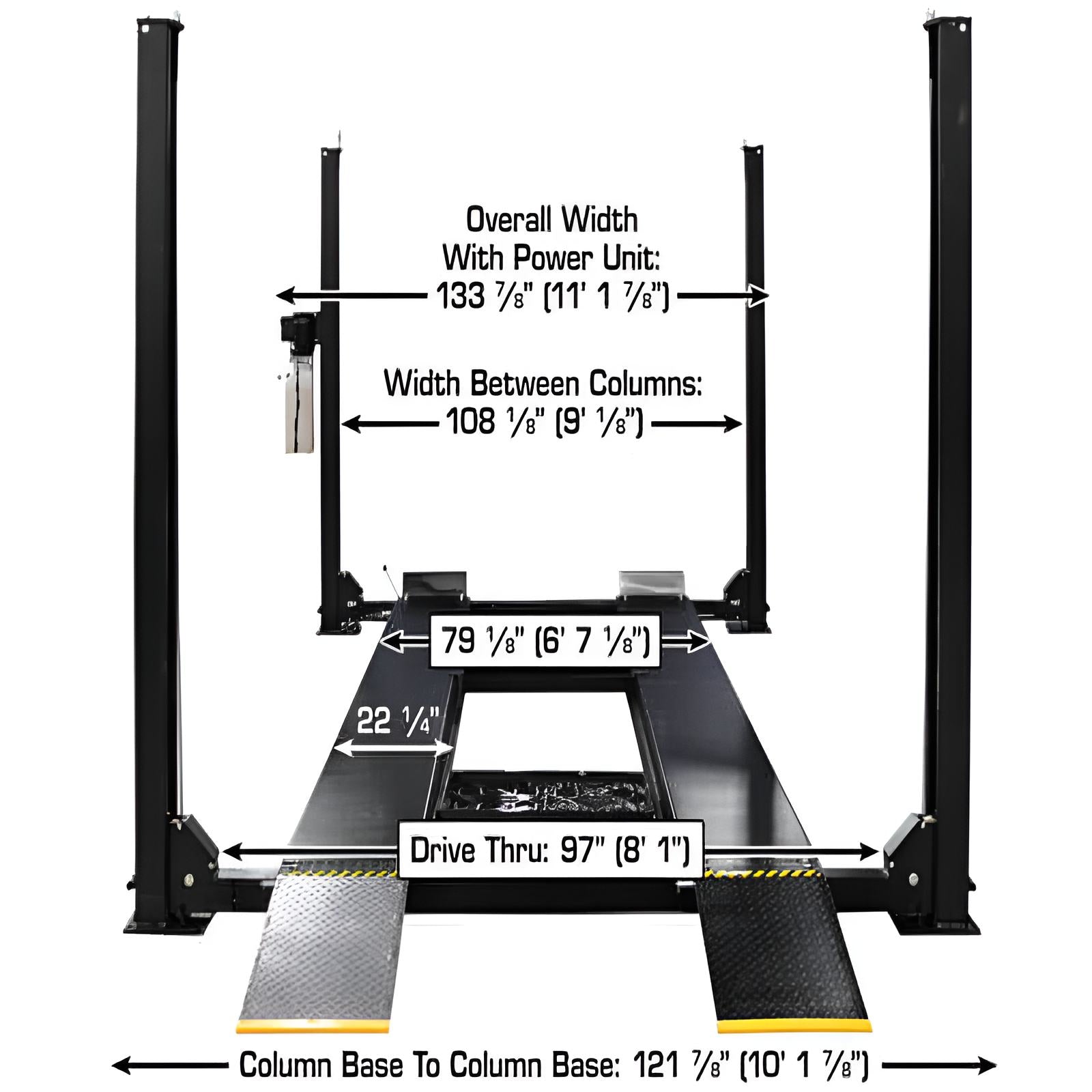 Atlas Apex 9, 9,000 lb 4 Post Vehicle Storage Lift - ALI Certified