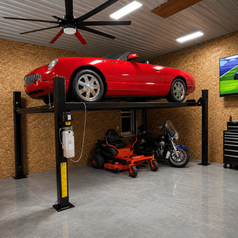 FP8K DX 8,000 lb 4 Post Vehicle Storage Lift