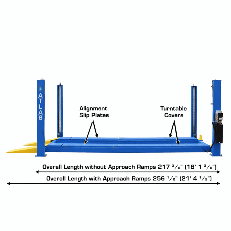 Atlas 414A 14,000 lb 4-Post Alignment Lift (Includes Turntables)