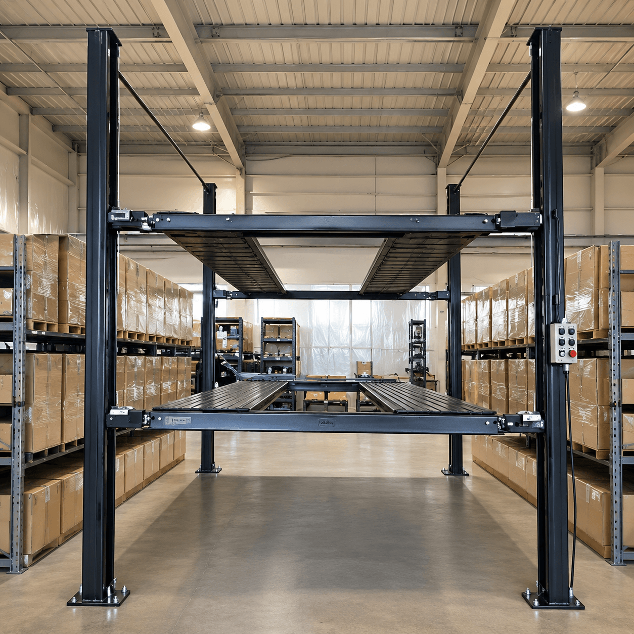 Triumph NSS-5x2 10,000 lb 3 Car Four Post Lift