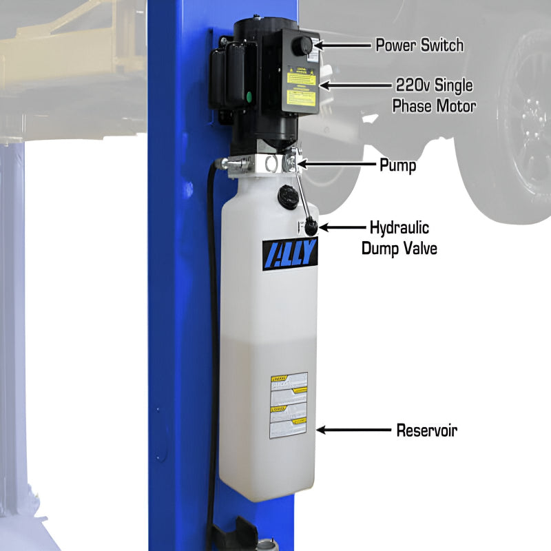 Atlas PVL9BP 9,000 lb 2 Post Lift - ALI Certified