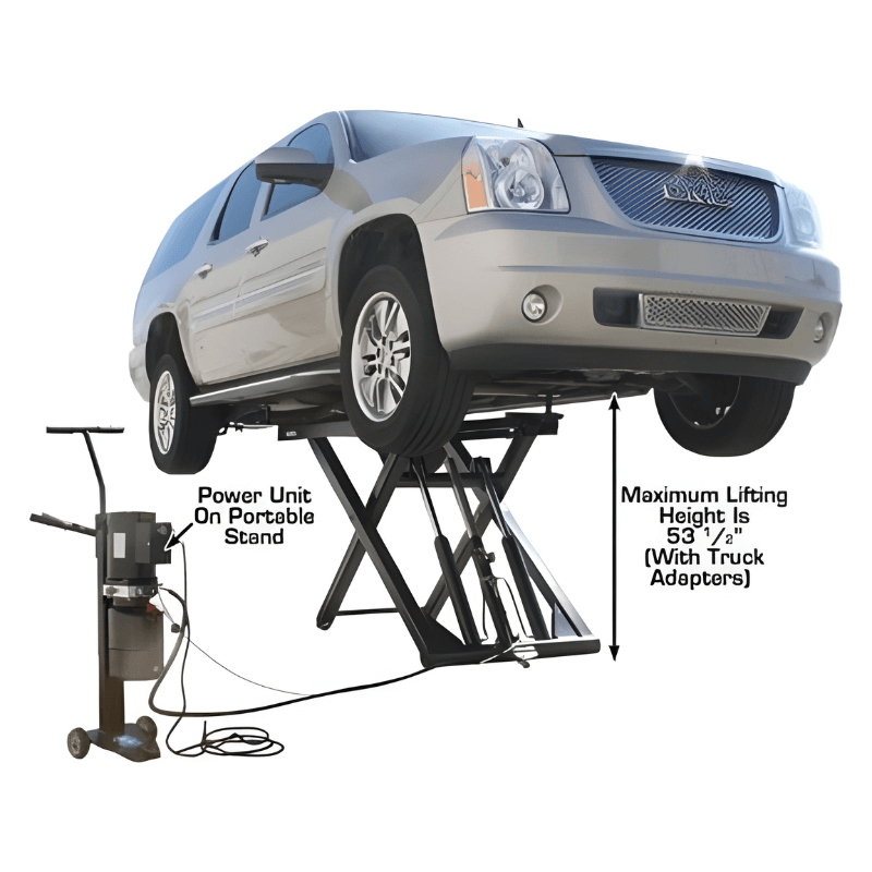 Atlas 6MR 6,000 lb Mid Rise Scissor Lift - Portable
