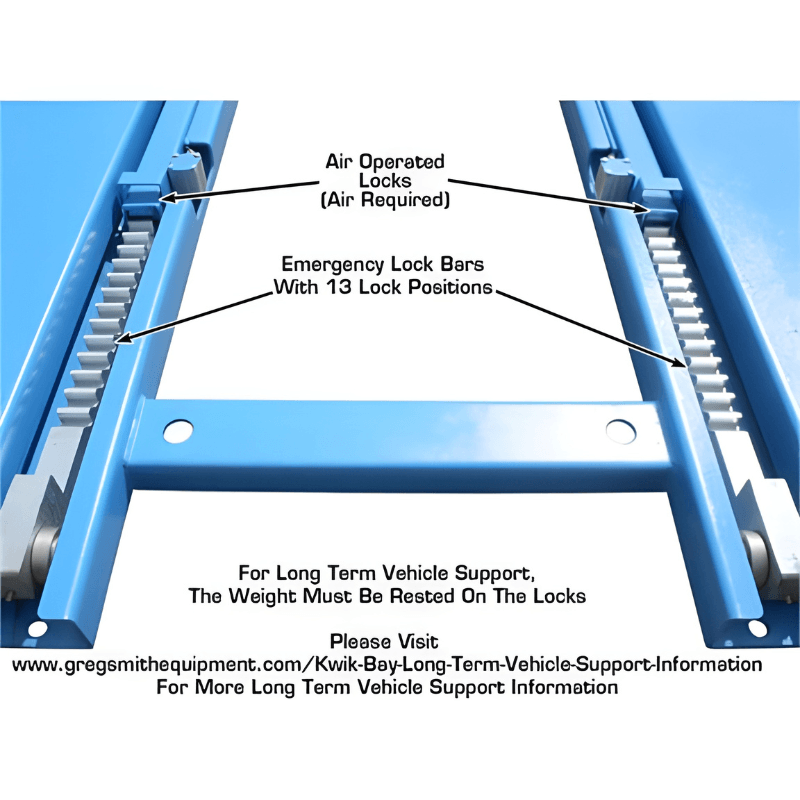 Atlas 7K-KWIK-BAY 7,000 lbs Mid Rise Scissor Lift - Portable