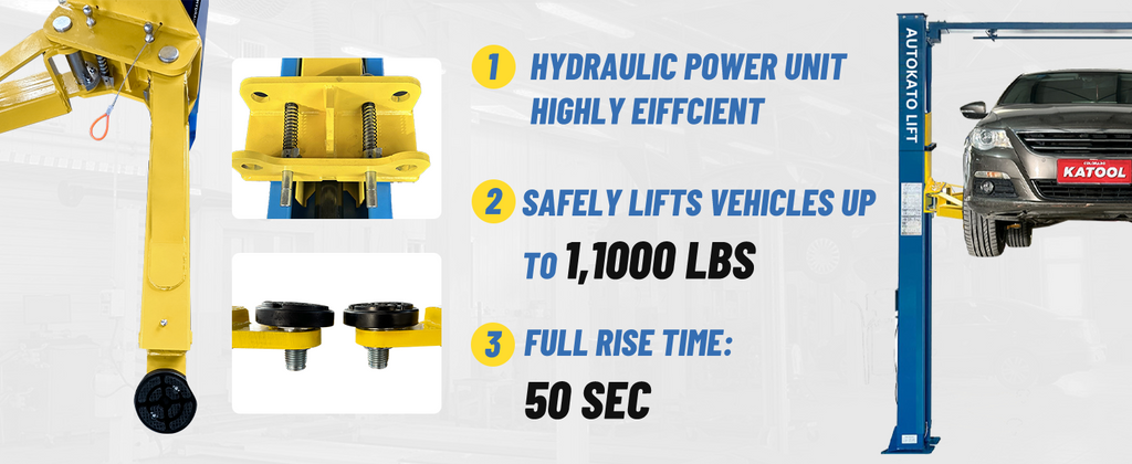 M&E ME-M115S 11,000lbs Two Post Lift
