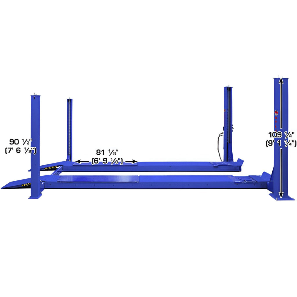 Atlas PVL14OF-EXT, 14,000 lb Alignment Lift - Open Front, ALI Certified
