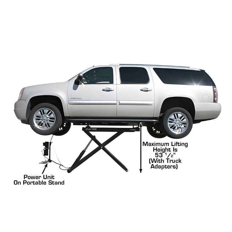 Atlas 6MR 6,000 lb Mid Rise Scissor Lift - Portable