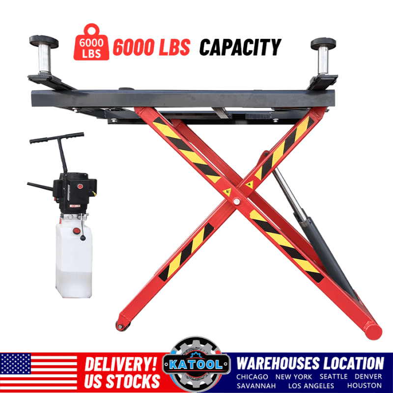 Katool KT-X66 6000LB Portable Mid Rise Scissor Lift