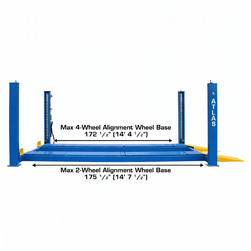 Atlas 414A 14,000 lb 4-Post Alignment Lift (Includes Turntables)