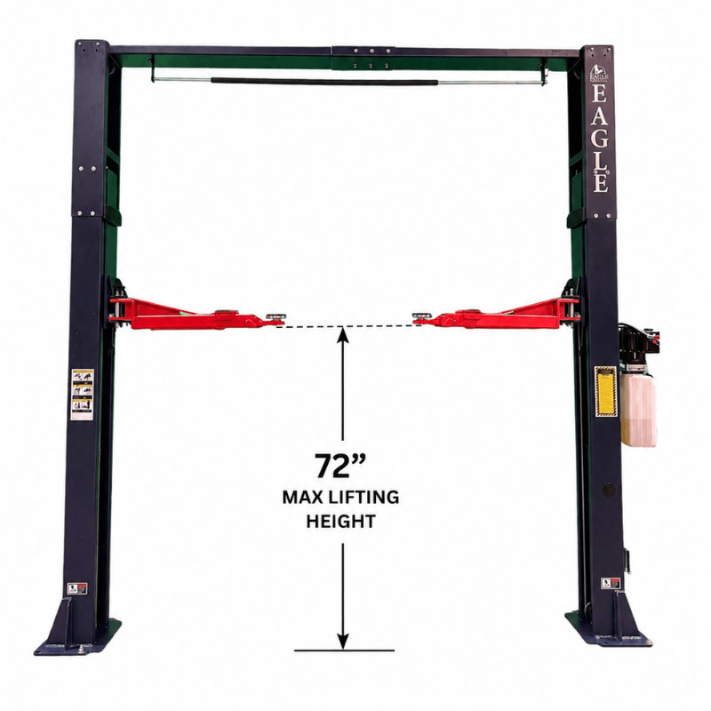 Eagle EAG-9C 9,000 Lbs 2-Post Lift – Clear Floor Versatile Arms