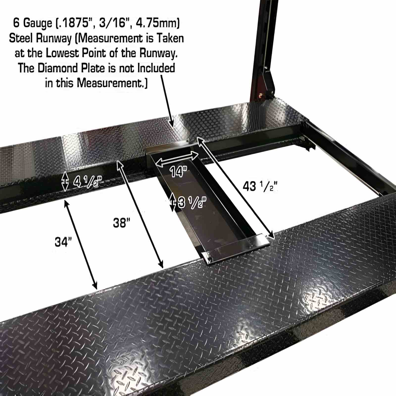 Atlas Garage Pro 8000EXT L 8,000lb 4 Post Vehicle Storage Lift - Extra Tall & Lo