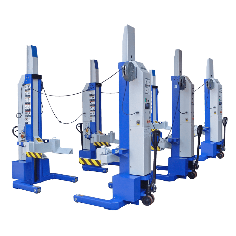 Ideal MSC-18K-X-6108 18,000lb Mobile Column Lift (6-Pack) ALI Certified