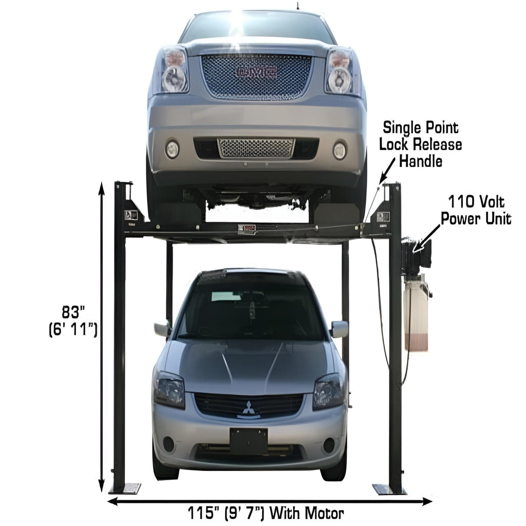 Atlas Garage Pro8000, 8,000 lb 4 Post Vehicle Storage Lift