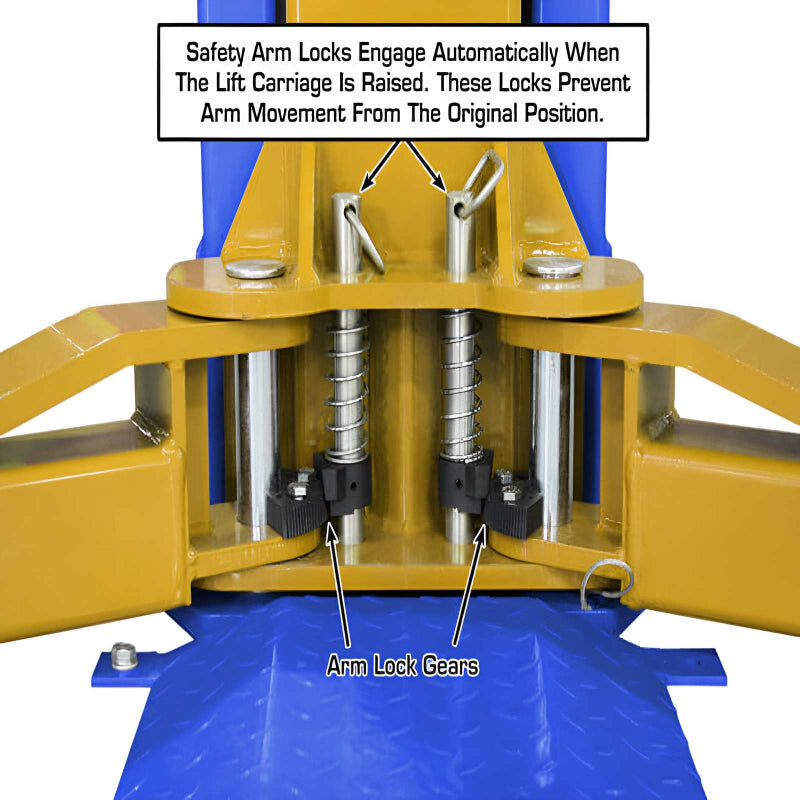 Atlas PVL9BP 9,000 lb 2 Post Lift - ALI Certified
