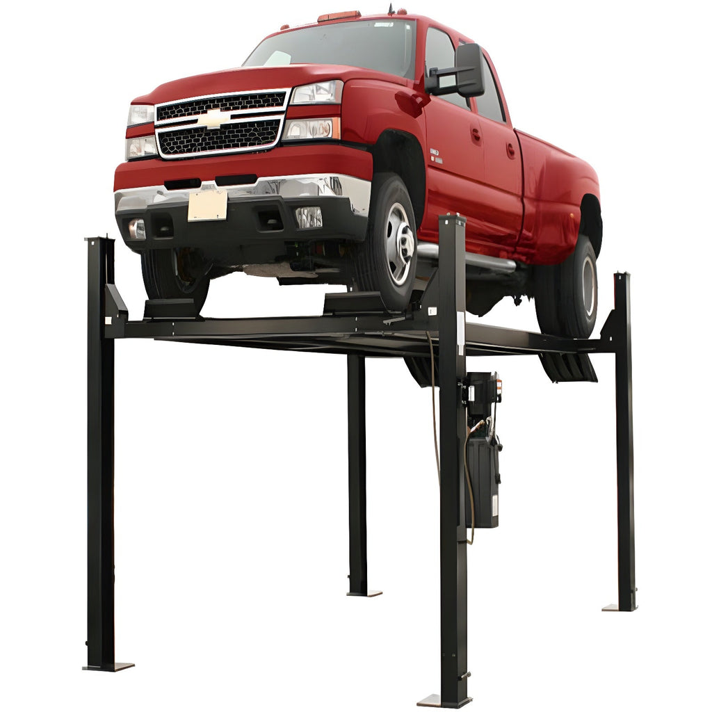Atlas PRO9000 4 Post Lift + (2) RJ6BK Air Rolling Jack Combo