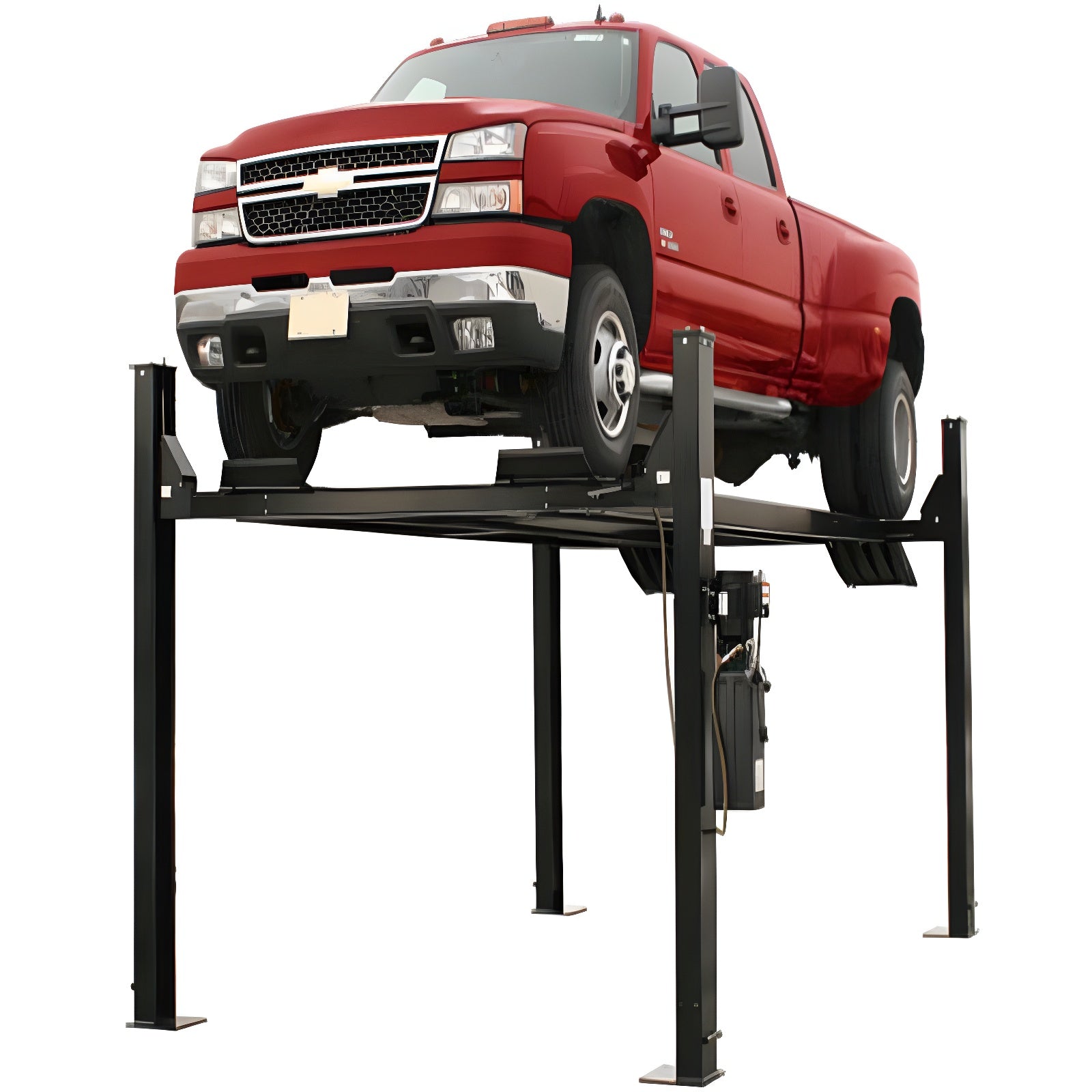 Atlas PRO9000 4 Post Lift + (2) RJ6BK Air Rolling Jack Combo
