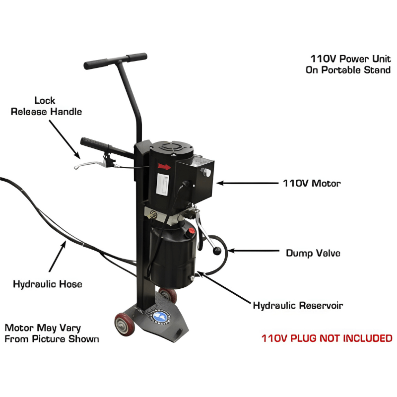Atlas 6MR 6,000 lb Mid Rise Scissor Lift - Portable