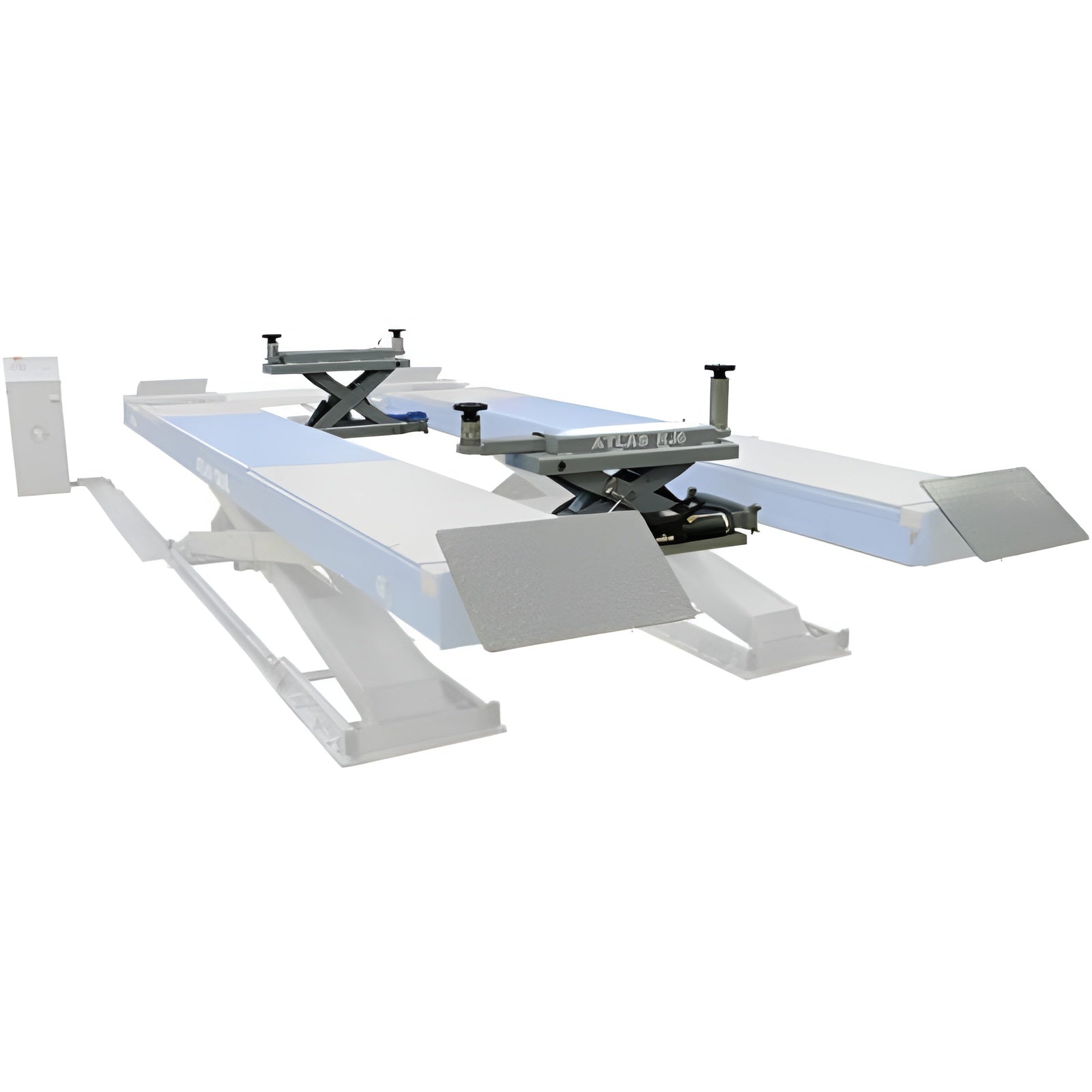 Atlas 12AWFSL Alignment Double Scissor Lift and RJ-6 Rolling Jack Combo
