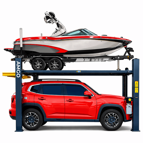 Amgo 408-HPX Four Post Boat Storage Lift - Adjustable Width