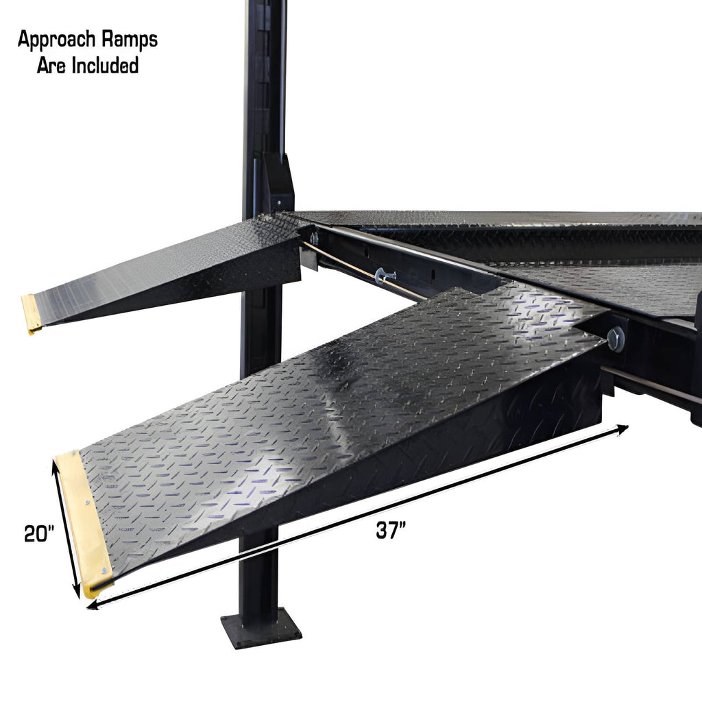 Atlas Garage Pro 8000EXT L 8,000lb 4 Post Vehicle Storage Lift - Extra Tall & Lo