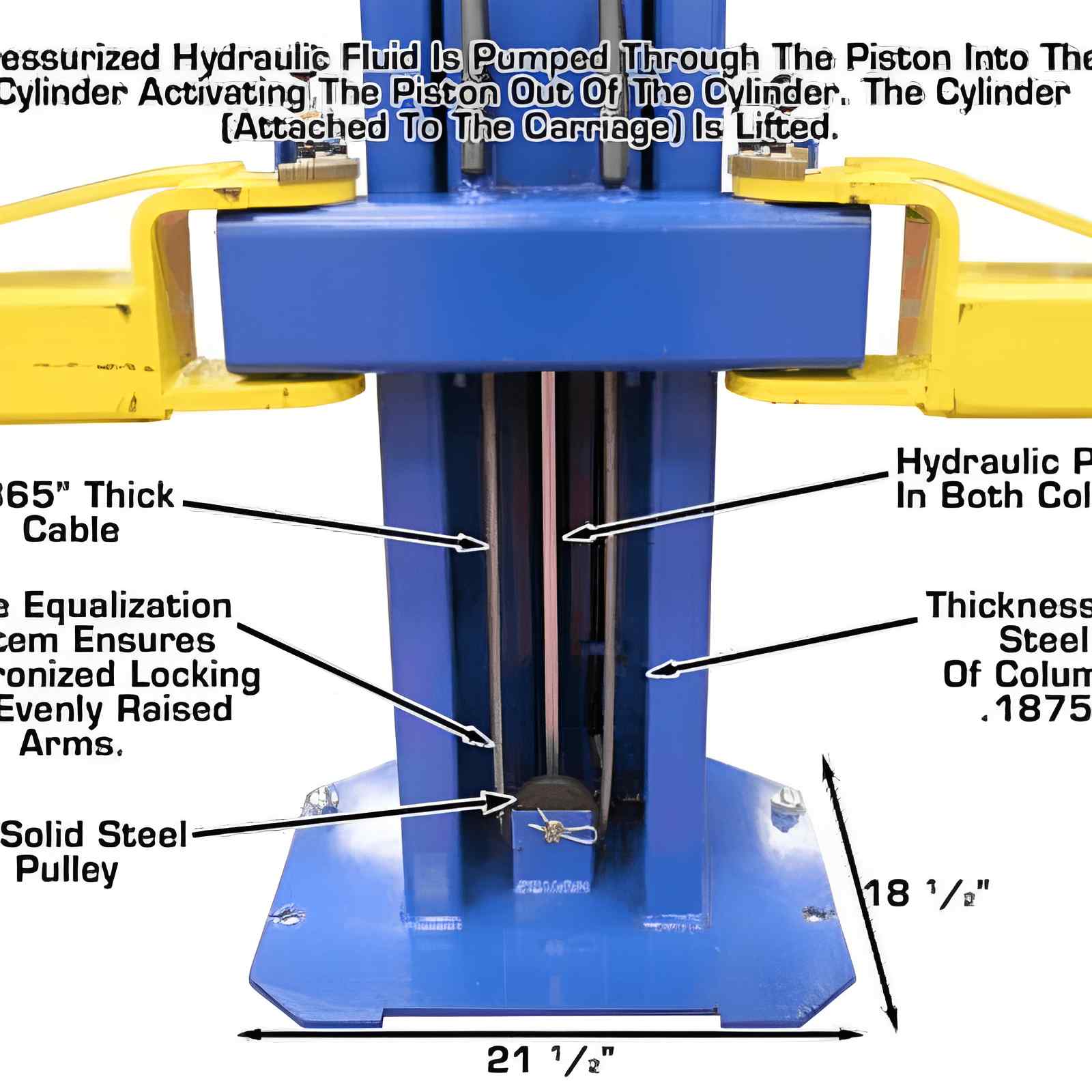 Atlas OHX10000X 10,000 lb Extra Tall 2-Post Lift