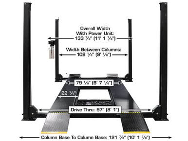 Apex 9 ALI Certified Hobbyist 9,000 Lb. Capacity 4-Post Parking Car Lift