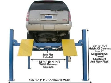 ATLAS 412A Commercial Grade Alignment Lift 12,000 Lbs. Capacity