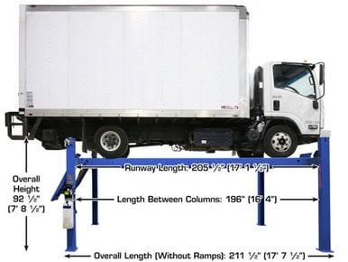 ATLAS Platinum PVL14 ALI Certified 14,000 Lbs. Capacity Commercial Grade 4-Post Lift