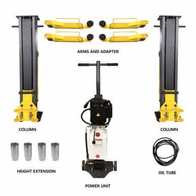 Katool 12,000lbs 2-Post Auto Lift – Single Lock Release Garage Hoist