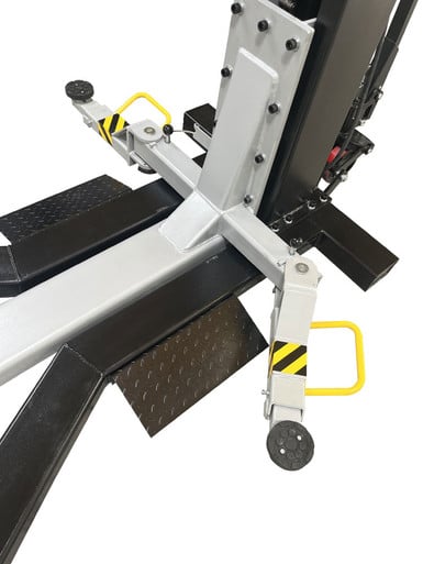 iDEAL MSC-6KLP 6,000 lb. Low Profile Mobile Single Post Lift - Black Edition