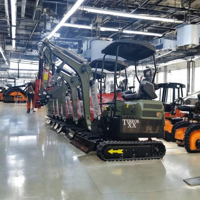2025 4,000 lb Green TYPHON TERROR XX Mini Excavator Rubber Track with Kubota D902 Diesel Engine USA - Image 2