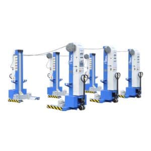 iDEAL MSC-13K-B-678 Mobile Column Lift, Six Column Set, 78,000 lbs.