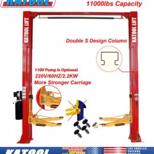 KATOOL 2 Post Lift 11000lbs Two Post Auto Lift Auto Truck Hoist 2-Post Car Lift