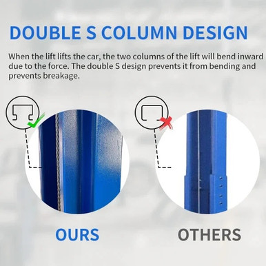 Motooltech ME Two Post Auto Lift 11000lbs Truck Hoist Lift 2- Post Car Lift - Image 8