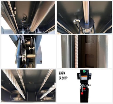 KATOOL 3.0HP 11000Lbs Lifting Height 84 Inch 4 Post Lift 110v Four Post Parking Lift 4-Post Auto Lift Garage Lift Storage - Image 5