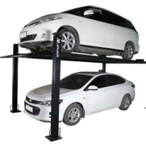APlusLift 8000LB 4-Post Portable Parking Storage Service Car Lift - HW-8S or HW-8SXLT